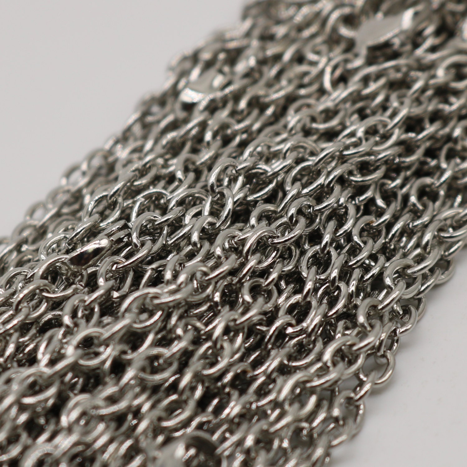 Stainless Steel Chain Bulk, 10ft Spool of Surgical Stainless Steel 316L  Sturdy Tiny Curb Chain 1.45mm Soldered Link 
