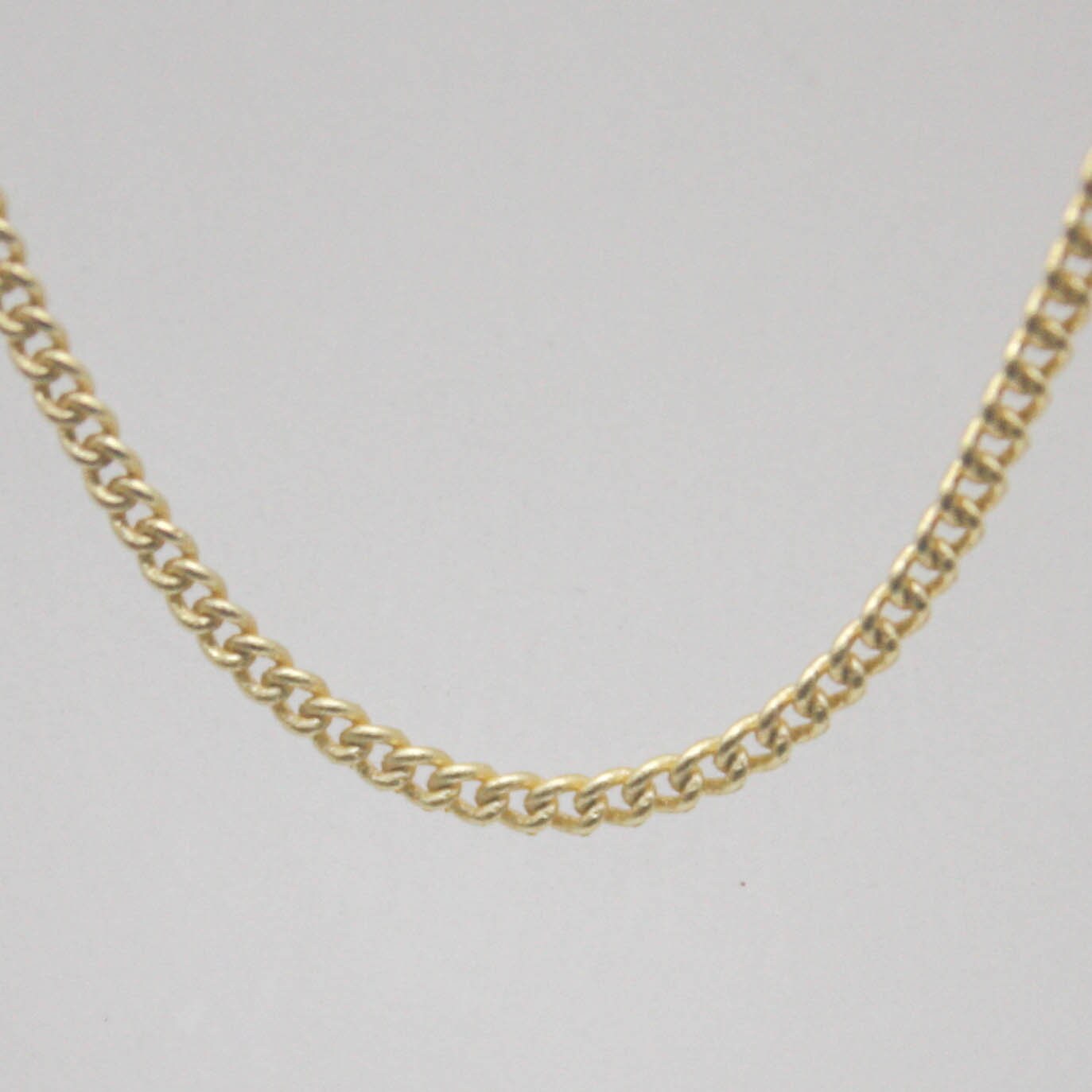 10 Ft Non TARNISH Curb Chain 18K Gold Plated Micro Tiny Etsy