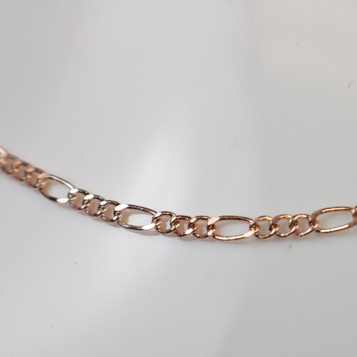 New 10 Feet Rose Gold Plated Solder FACET Curb Chain 1.6mm Etsy