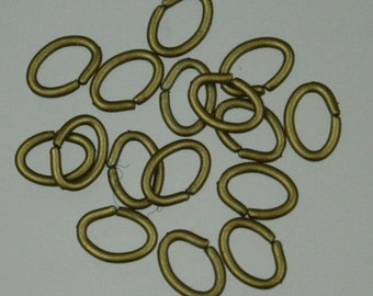 200 pcs of Antique Brass Plated Oval Jumpring - 7x5mm 19G - 9x7x5mm