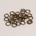 Antique Brass Finish Jump Rings: 4mm Open Link Connectors, 22 Gauge 500 pcs - Wholesale Bulk Lot