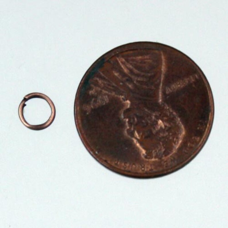 5mm 200 pcs of Antique Copper Finished Split Rings