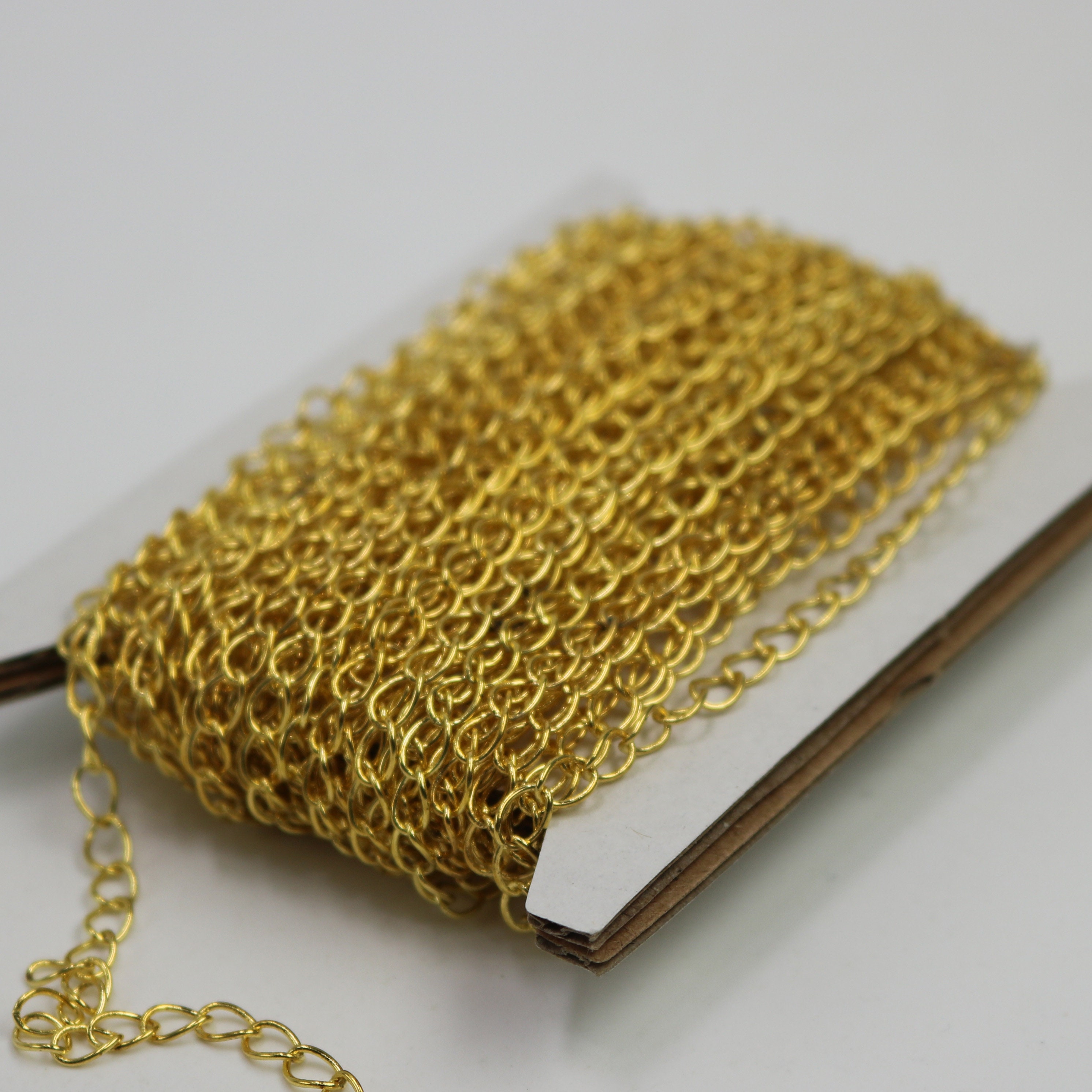 10 Ft Gold Plated SOLDER Curb Chain EXTENDER Chain 3.8x4.5mm Etsy