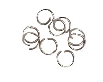 Anillos de salto de acero inoxidable al por mayor - 6 mm 18G 500 piezas