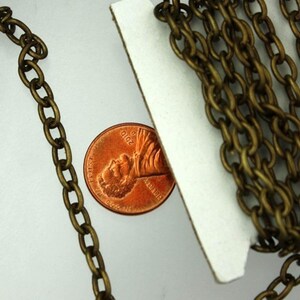 50ft. Antique Brass Heavy Cable Chain - 7.5x6mm