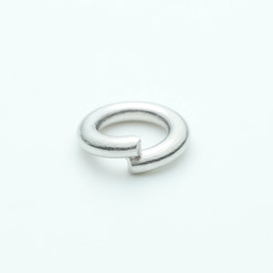 500 Stück 6 mm Dicke schwere Biegeringe - Sterling Silber überzogene Biegeringe 6x1,2 mm 16 Gauge 16G Schüttgut Biegeringe Offen O Ring 12 x 6 mm