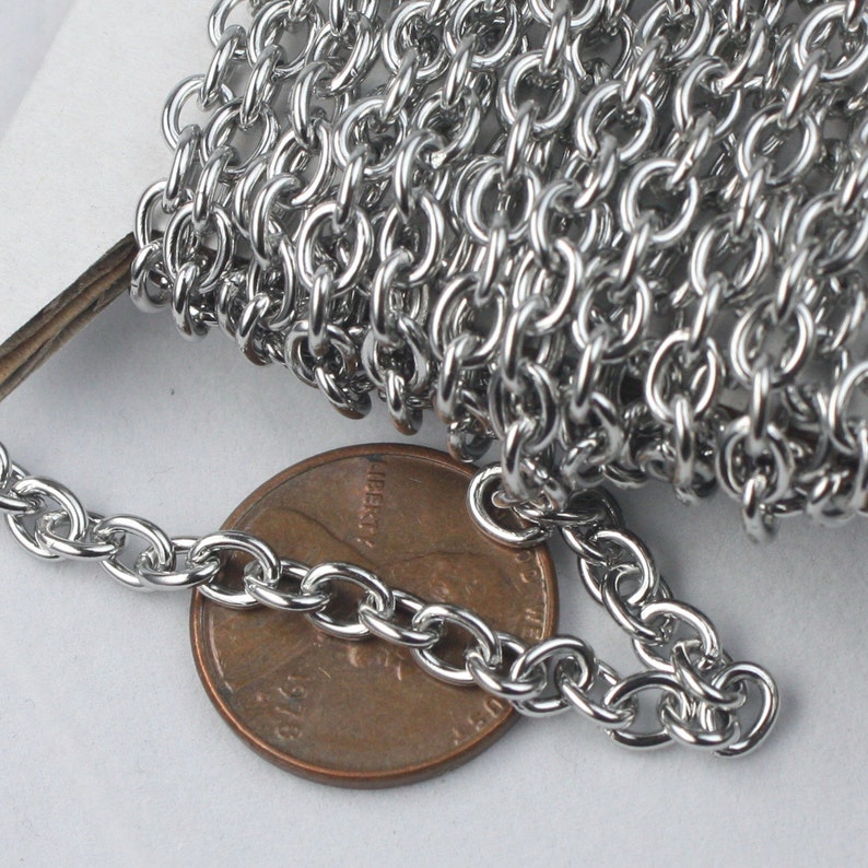 Stainless Steel Chain Bulk Chain 3 Ft of Stainless Steel Etsy