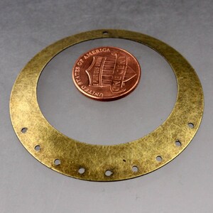 2 inch Antiqued Brass filigree drop 50mm 10 pcs - Bulk Pack