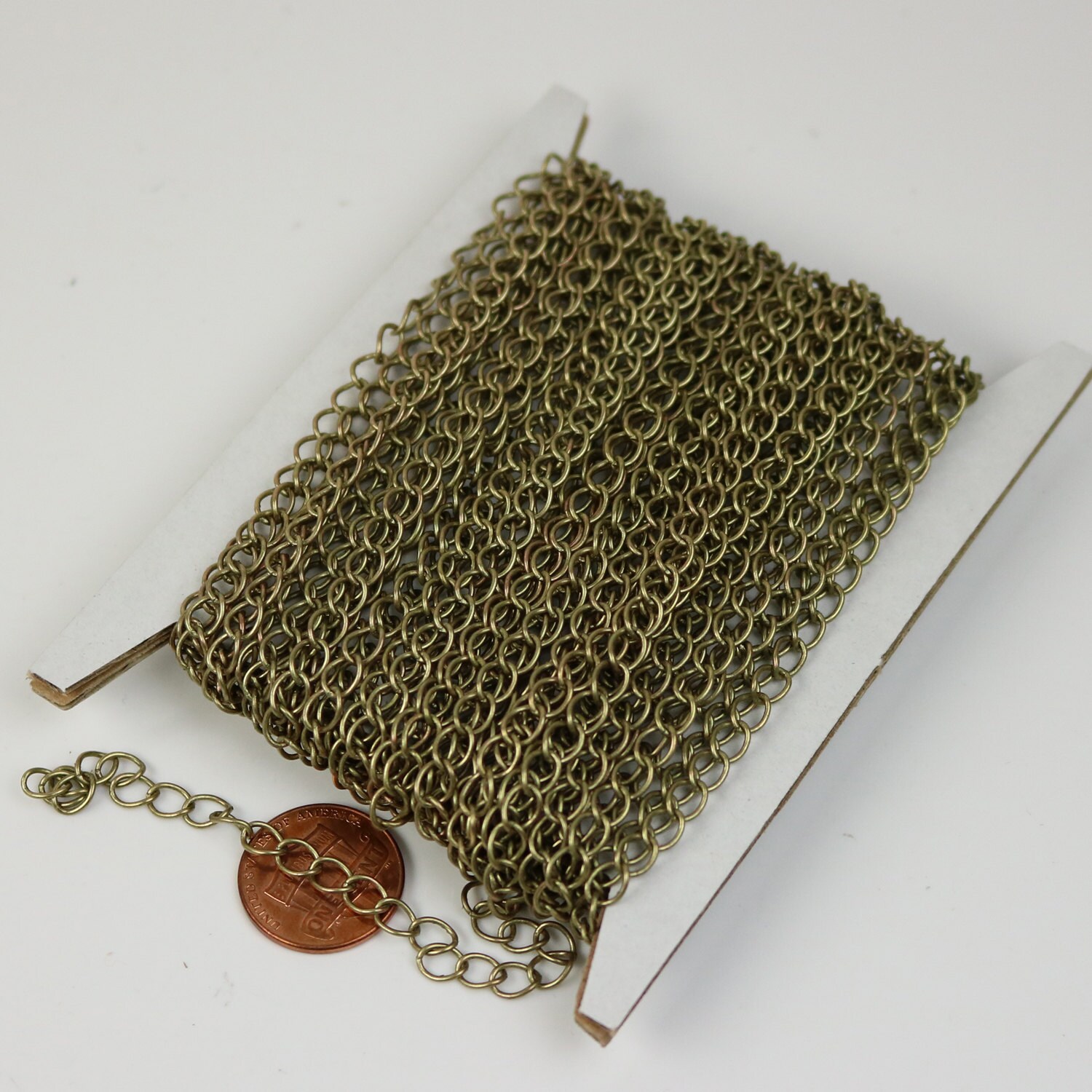 10 Ft Antique Brass Bronze Solder Curb Chain LARGE EXTENDER Etsy