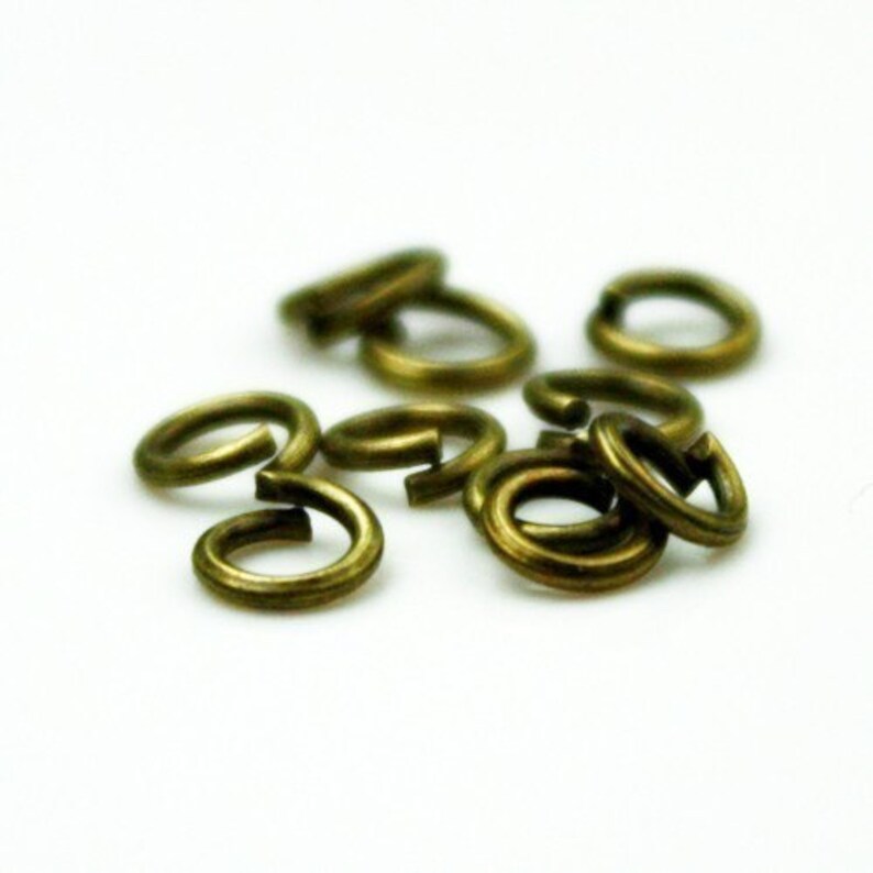 5mm Jump Rings 1000 Antique Brass Jump Rings / Bronze Open Etsy