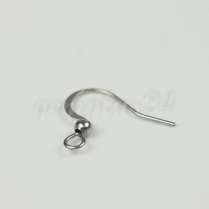 Surgical Stainless Steel Earring Hooks - 3mm Ball, French Wire
