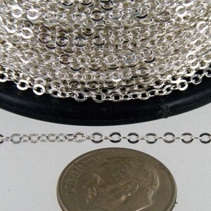 Łańcuch lutowniczy posrebrzany: 2,4 x 1,7 mm, owalny kabel lutowniczy, 100 stóp, szpula zbiorcza, 2417F