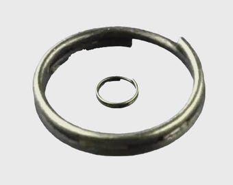 Antique Brass Finished Split Rings - 12mm 200 pcs - Wholesale Bulk Lot