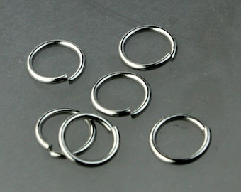 Jump RINGS 50 pcs of STAINLESS Steel Jump Rings Link Surgical Jumprings 8mm 18G Necklace Bracelet Wholesale Jump Rings 10x8ST