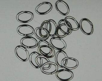 SALE Sale 1000 pcs of Rhodium Plated oval jumpring - 6x5mm 21 guage 7x6x5mm