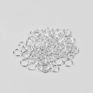 925 Pure Solid Sterling Silver Open Jump Ring - 3mm 26 Gauge 26G 0.4mm Thickness