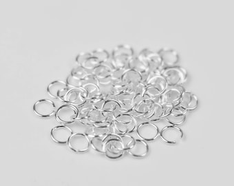 Bague sauteuse ouverte en argent sterling massif pur 925 - 3 mm, calibre 26, 26G, 0,4 mm d'épaisseur