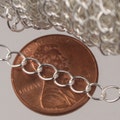 100 ft Sterling Silver Plated SOLDER Curb Chain EXTENDER Chain - 4x3mm Soldered Link - 43CURB