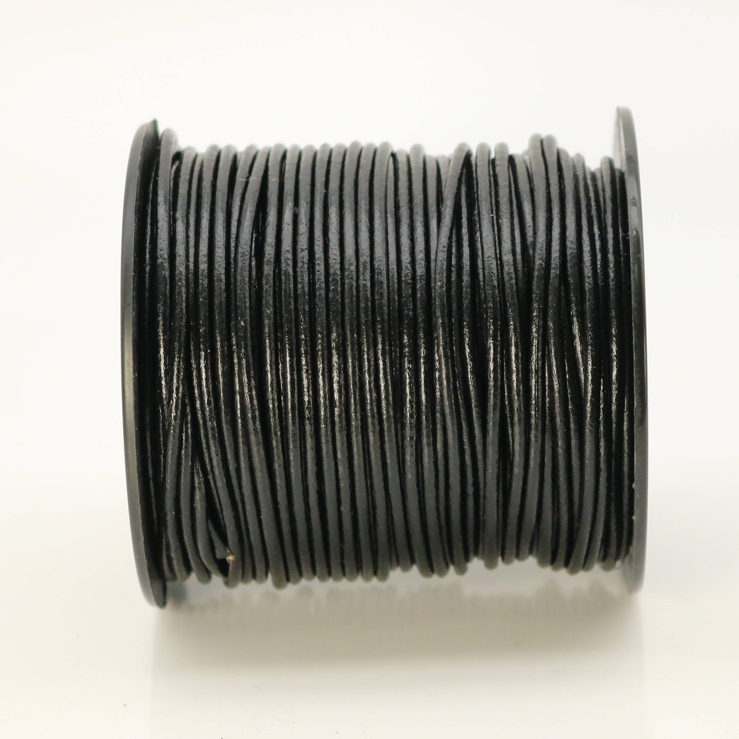 2mm black leather on sale cord