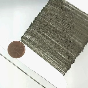 Antique Brass Finish Soldered Link Cable Chain Bulk:, 2.0x1.4mm 100 feet- 2014S