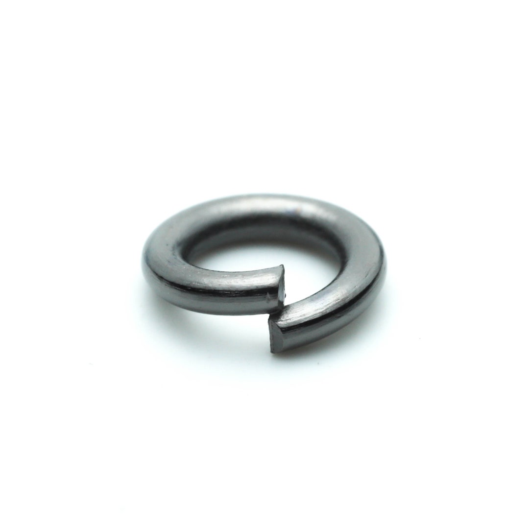 500 Pcs of 6mm Thick Heavy Jump Rings - Gunmetal Jumpring 6x1.2mm 16 ...