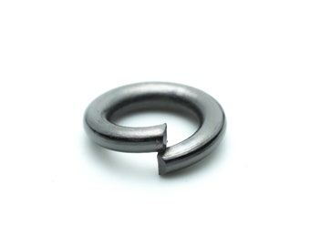 100 pcs of 6mm Thick Heavy Jump Rings - Gunmetal Jumpring 6x1.2mm 16 Gauge 16G Bulk Jumprings Open O Ring 12x6mm