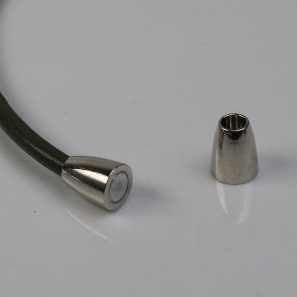 5 pcs Magnetic Barrel Clasps - 3mm Magnetic Clasp - Magnetic Clasp - Cord Clasp - Barrel Clasp - 3mm Cord Clasp