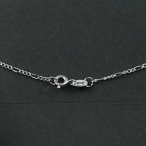 Catena per collana in argento sterling - 16 pollici - Catena Figaro (3 e 1) Catena per collana in argento lunga e corta - Sfusa - realizzata in Italia