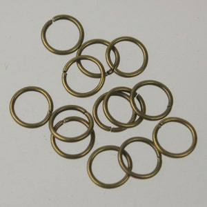 Metal O-rings Welded Metal Loops Round Formed Rings Gold Silver