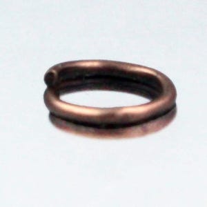 Antique Copper Plated Finished Split Rings - 6mm 200 pcs - Wholesale Bulk Lot