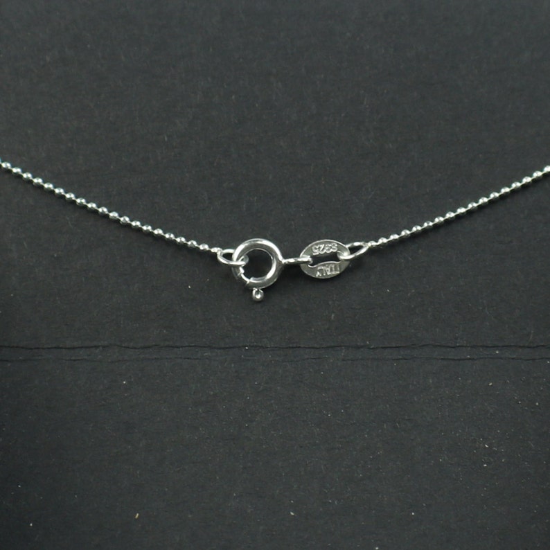 Sterling Silver Necklace Chain 16 Inch 1.0mm Ball Facet Etsy