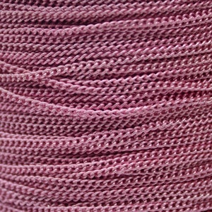 32 Ft Non Tarnish Curb Chain -  Pink Copper Plated Solder Curb Chain - 1.6mm Link - Anti Tarnish Free Resistant Curb Chain - AT1.6S
