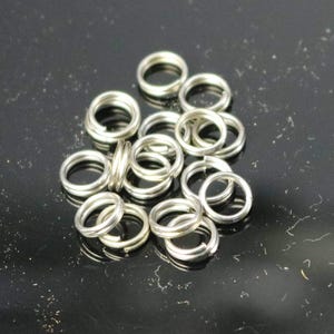 Surgical Steel Split Rings 6mm 100 pcs - Wholesale Bulk Lot