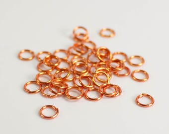 Tarnish Resistant 100 Copper Plated Jump Rings: 5mm, 20 Gauge