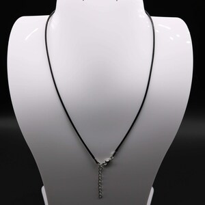 2.0mm 18 - 20 inch adjustable black compressed cotton quality necklace cord 100 pcs - Wholesale Bulk Lot image 3