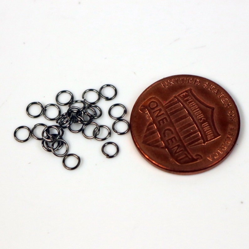3mm THIN Jump Rings 200 Gunmetal Jump Rings Jumprings Open Etsy
