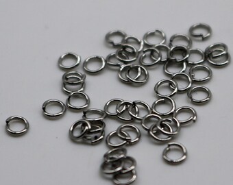 Surgical Steel Jump Rings: 3mm, 24 Gauge 100 pcs - Wholesale Bulk Lot