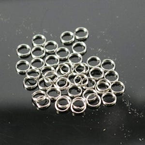 Surgical Steel Split Rings - 4mm 26 Gauge Thin Stainless Steel 100 pcs