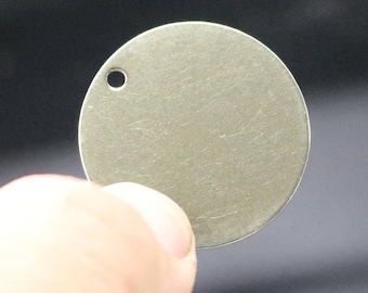 Stainless Steel Stamping Blanks: 30mm Round Metal Discs 10 pcs - Bulk Pack