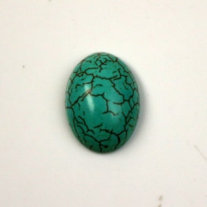 10 pcs 13x18mm Howlite Turquoise Oval Cabochon Pendant - 13x18mm 6mm thickness