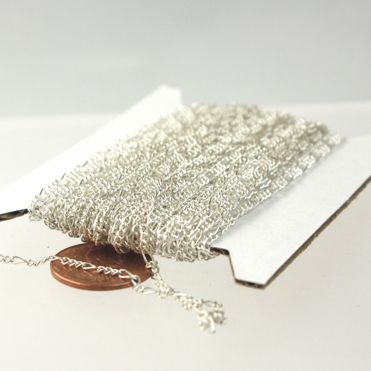 Sterling Silver Plated Figaro Chain 