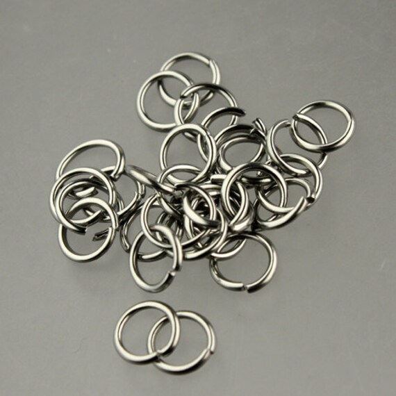 6mm Silver Jump Rings 20 Gauge Stainless Steel 100pcs 6mm X 0.8mm