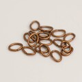 6x4mm Antique Copper Plated Finish Oval Jump Rings: 21 Gauge 200 pcs - Wholesale Bulk Lot