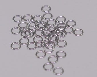 Surgical Steel Jump Rings: 2.5mm, 26G Wire 100 pcs - Wholesale Bulk Lot