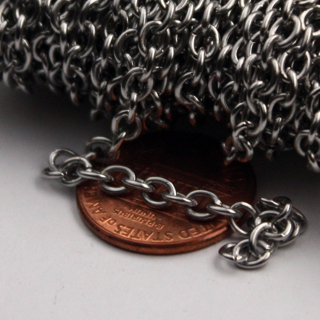 Stainless Steel chain bulk 30 ft of Surgical Stainless Steel Etsy
