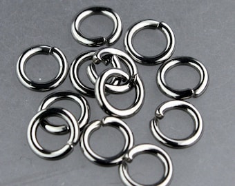 Jump RINGS 100 pcs of STAINLESS Steel Jump Rings Link Surgical Jumprings 5mm 18G Necklace Bracelet Wholesale Jump Rings Bulk 10x5mm