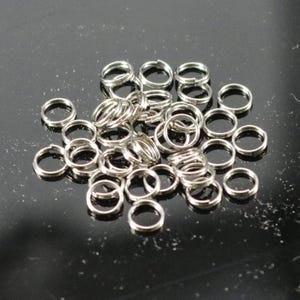 Thin Surgical Steel Split Rings: 4mm 28G Stainless Steel 100 pcs - Wholesale Bulk Lot