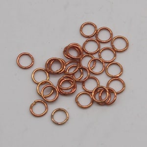 Anti Tarnish 100 Copper Plated Jump Rings: 5mm, 20 Gauge