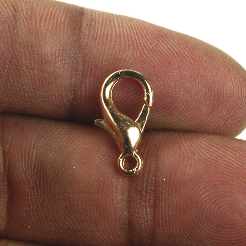 Gold Plated Lobster Claw Clasps (16mm) 20 pcs - Bulk Pack image 3