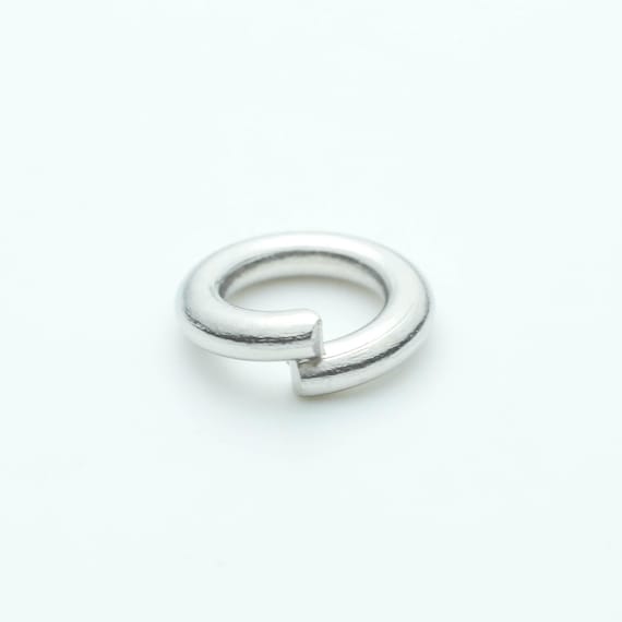 Rhodium Plated Jump Rings: 6mm Thick, 16 Gauge 100 Pieces - Wholesale Bulk Lot
